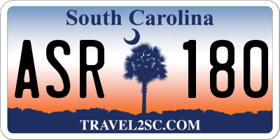 SC license plate ASR180