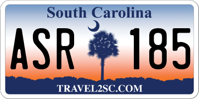 SC license plate ASR185