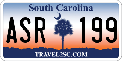 SC license plate ASR199