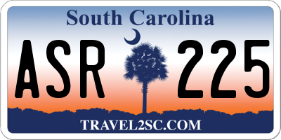 SC license plate ASR225