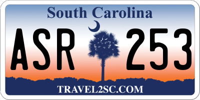 SC license plate ASR253