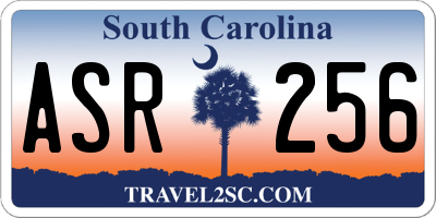 SC license plate ASR256