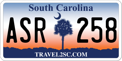 SC license plate ASR258