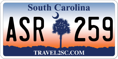 SC license plate ASR259