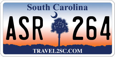 SC license plate ASR264