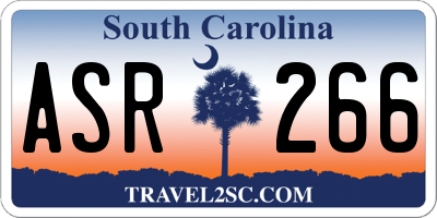 SC license plate ASR266