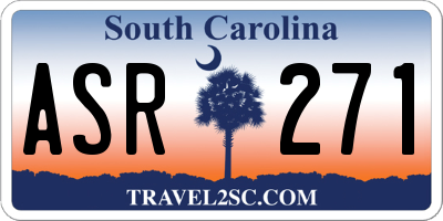 SC license plate ASR271