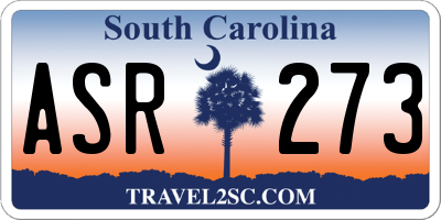 SC license plate ASR273