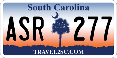 SC license plate ASR277