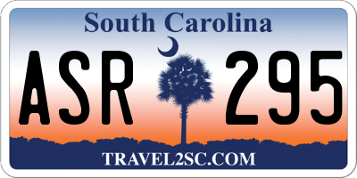 SC license plate ASR295