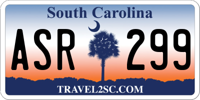 SC license plate ASR299