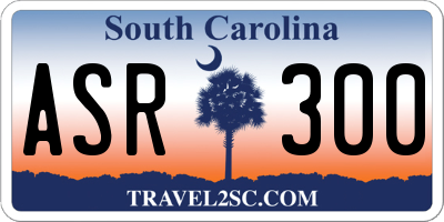 SC license plate ASR300