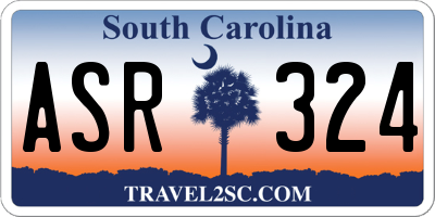 SC license plate ASR324