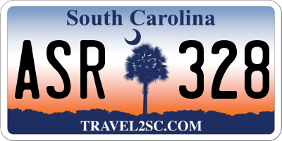 SC license plate ASR328