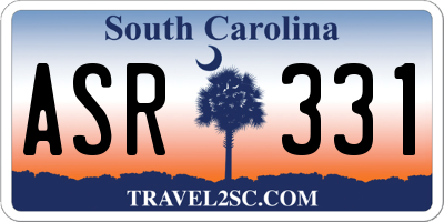 SC license plate ASR331
