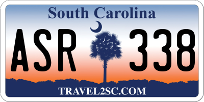 SC license plate ASR338