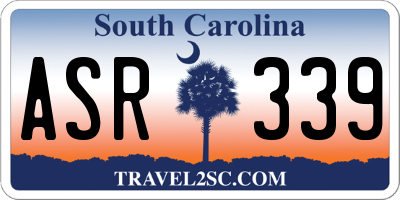 SC license plate ASR339