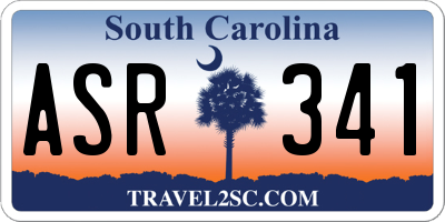 SC license plate ASR341