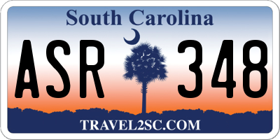 SC license plate ASR348