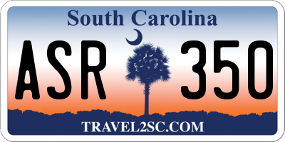 SC license plate ASR350