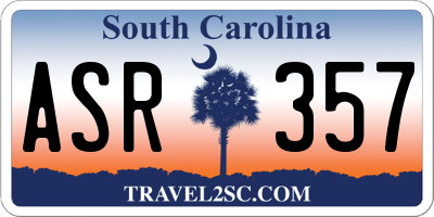 SC license plate ASR357