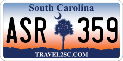 SC license plate ASR359