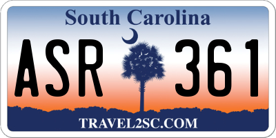SC license plate ASR361