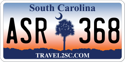 SC license plate ASR368