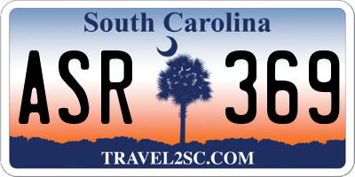 SC license plate ASR369