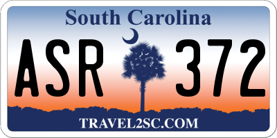 SC license plate ASR372