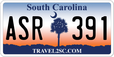 SC license plate ASR391