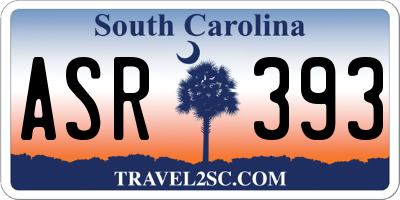 SC license plate ASR393