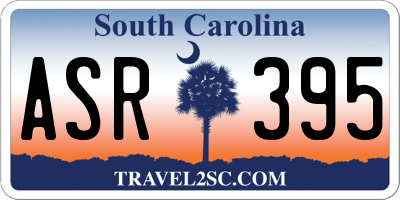 SC license plate ASR395