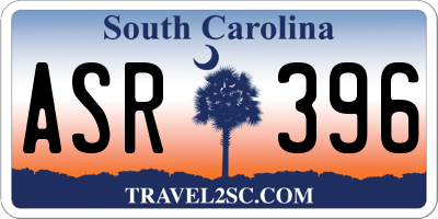 SC license plate ASR396