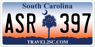 SC license plate ASR397