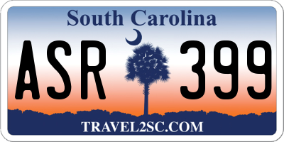 SC license plate ASR399