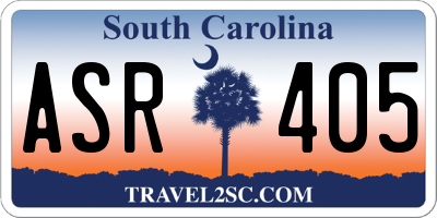 SC license plate ASR405