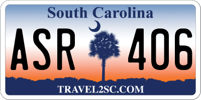 SC license plate ASR406