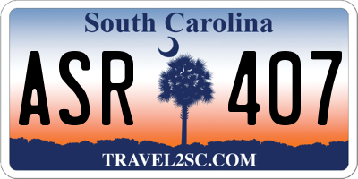 SC license plate ASR407
