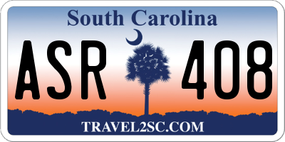 SC license plate ASR408