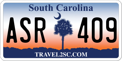 SC license plate ASR409