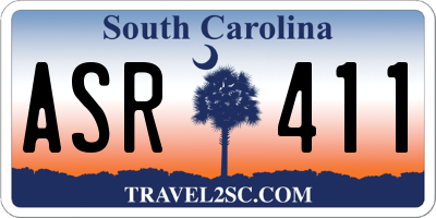 SC license plate ASR411