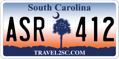 SC license plate ASR412
