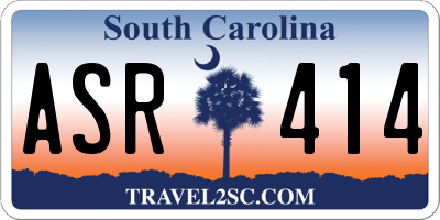 SC license plate ASR414