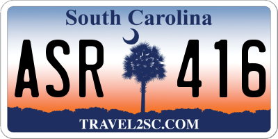 SC license plate ASR416