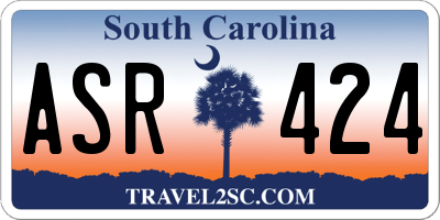 SC license plate ASR424