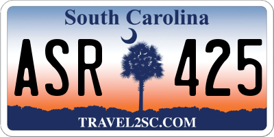 SC license plate ASR425
