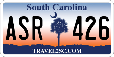 SC license plate ASR426