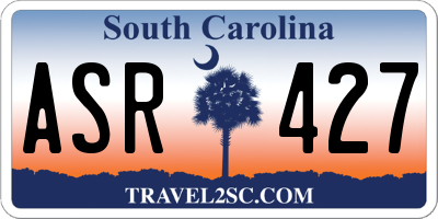SC license plate ASR427
