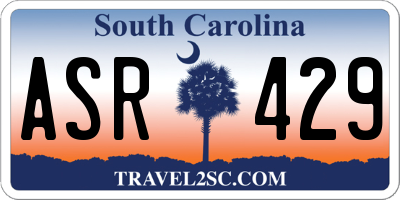 SC license plate ASR429
